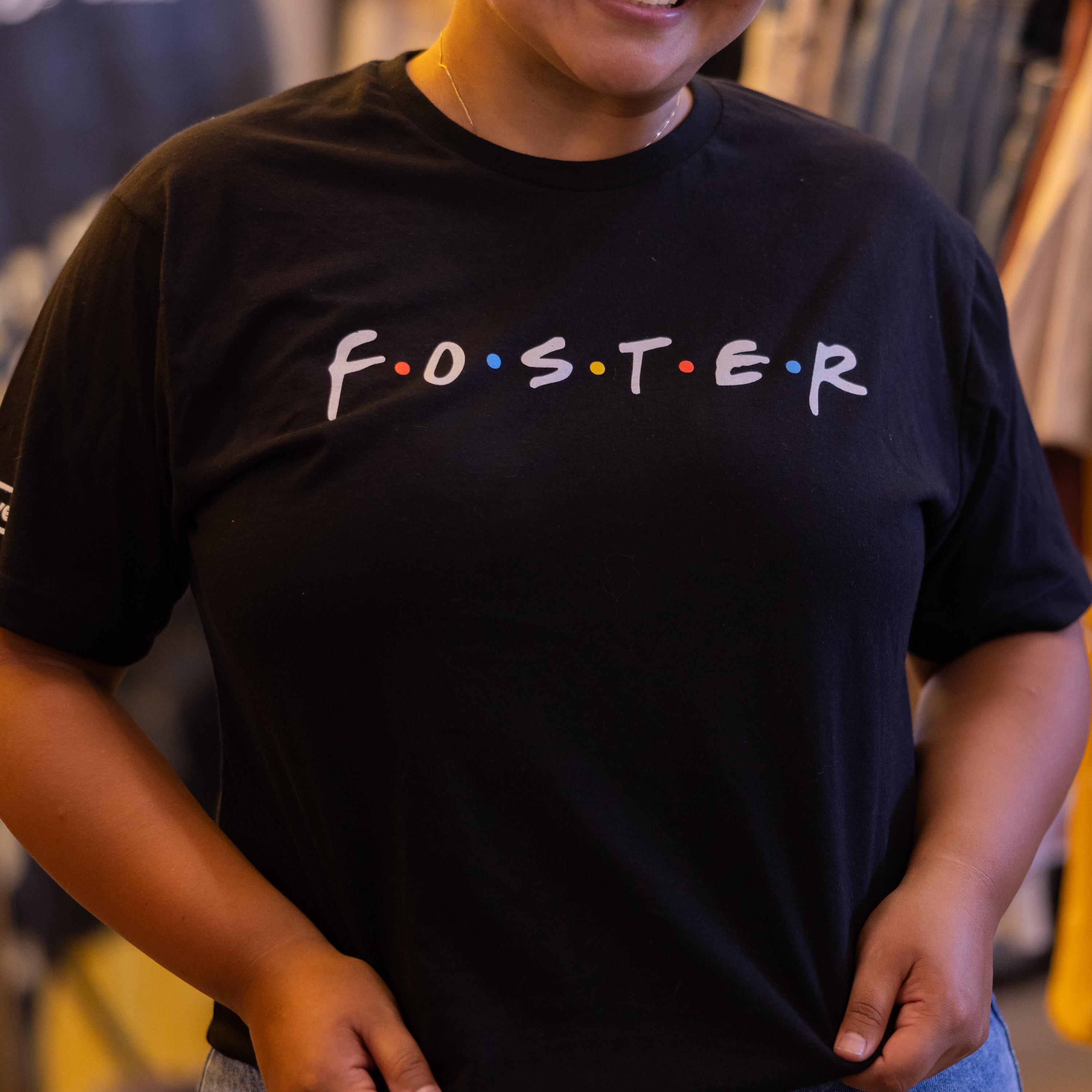 FRIENDS Font Foster Shirt – 90s Sitcom Style Tee for Foster Care Advocacy