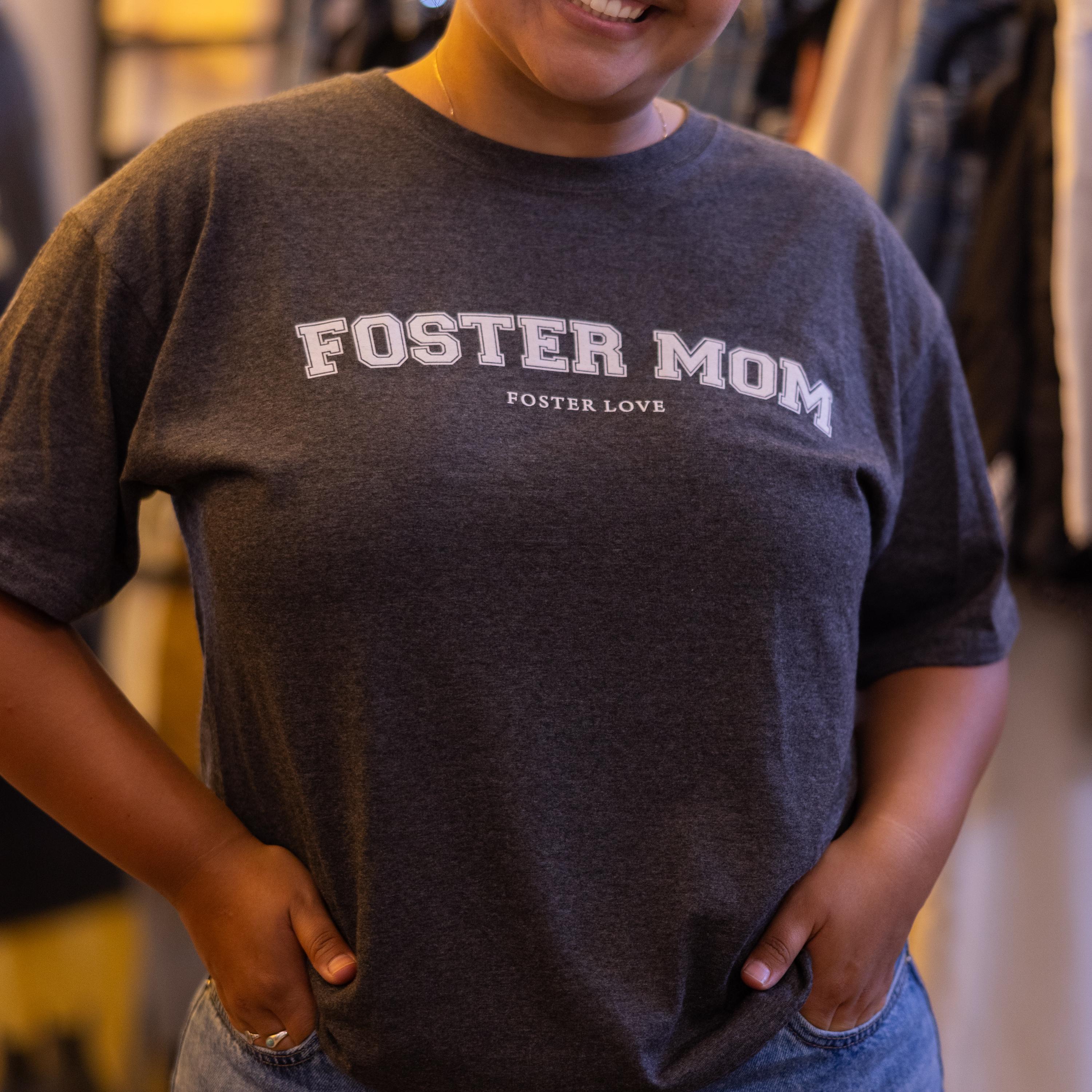 Foster Mom Shirt – Soft Heather Tee for Foster Mothers
