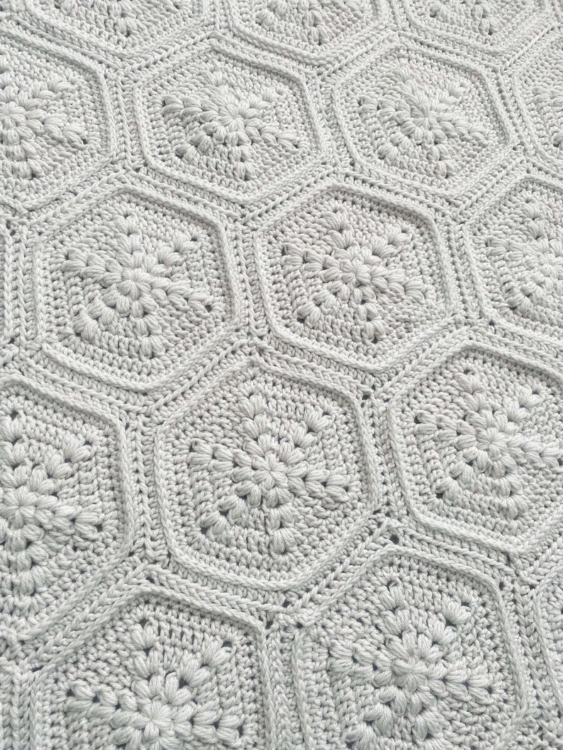 CROCHET PATTERN Flower Power Blanket 6 Sizes Baby King Etsy