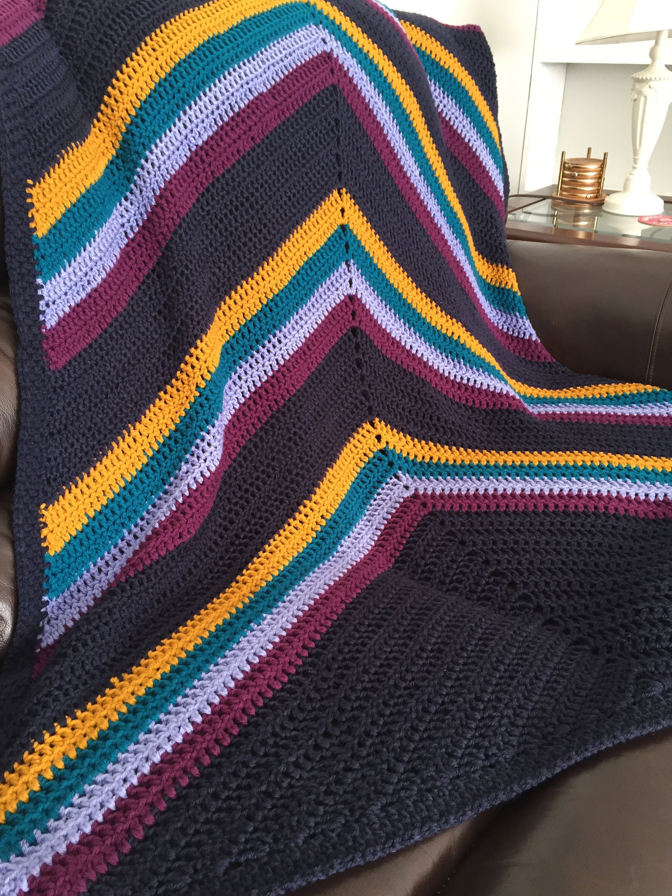 CROCHET PATTERN the Summer Nights Blanket Crochet Blanket Etsy