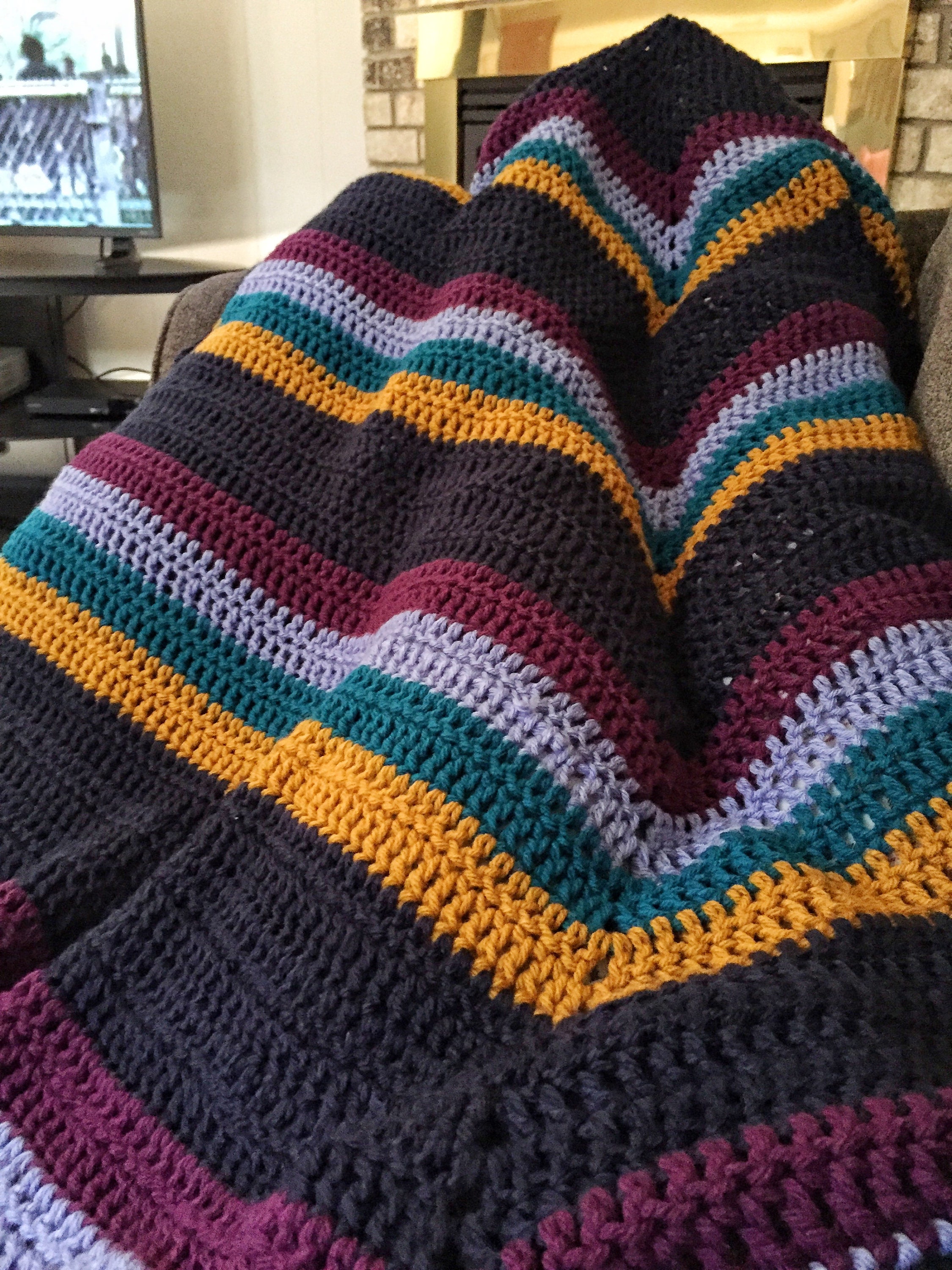 CROCHET PATTERN the Summer Nights Blanket Crochet Blanket Etsy