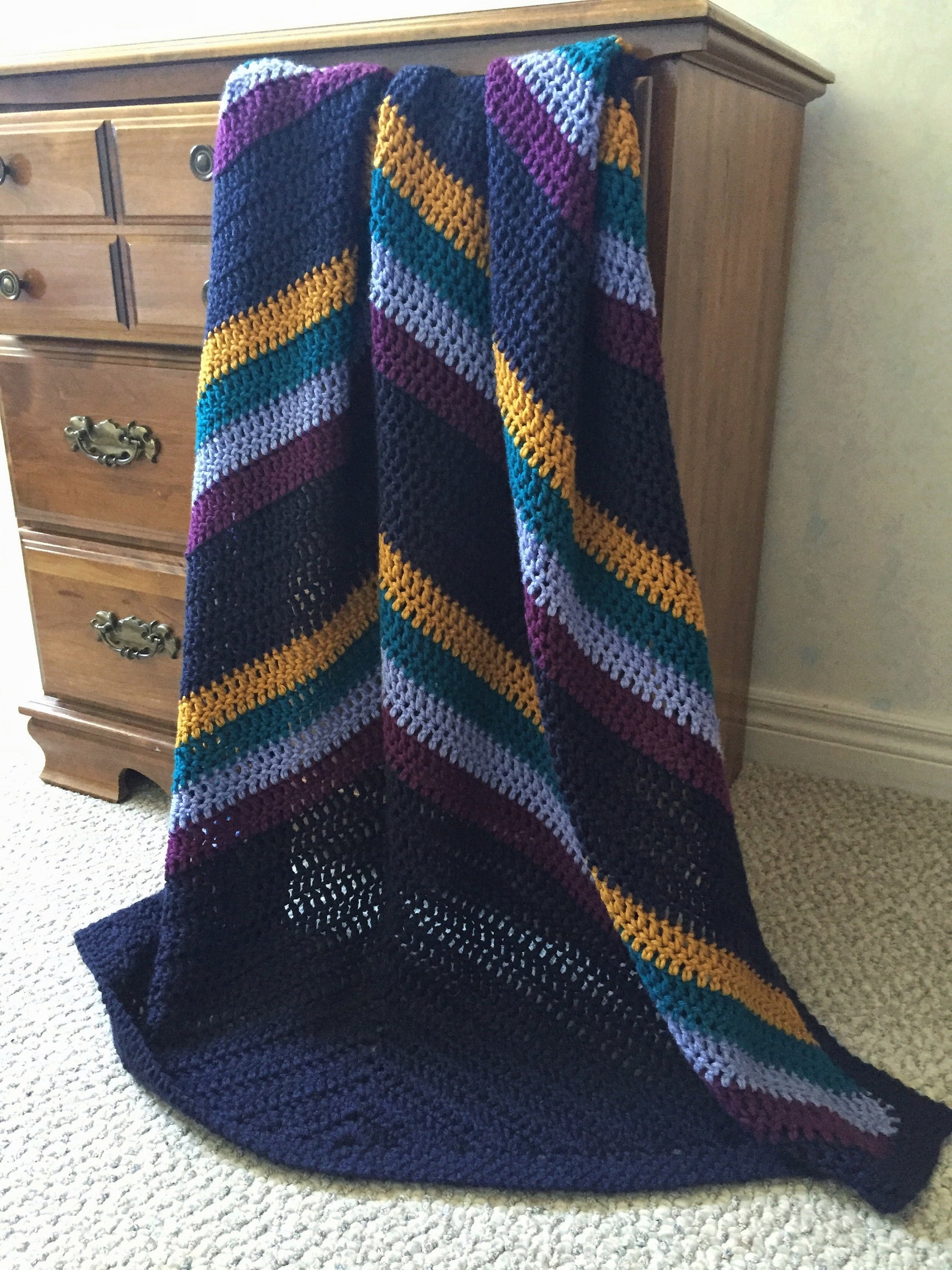 CROCHET PATTERN the Summer Nights Blanket Crochet Blanket Etsy