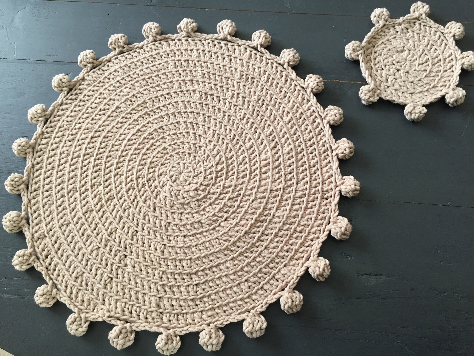 CROCHET PATTERN Nova Placemat and Coaster Pattern Boho Etsy