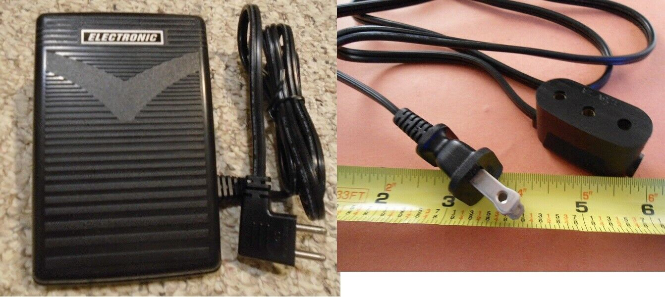 FOOT CONTROL PEDAL Plus Power Cord for Singer 301, 301A, 401, 401A, 403 ...