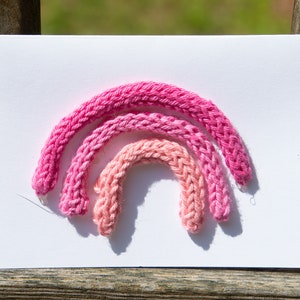 Knit Rope Rainbow Card | Blank Greeting Card