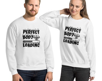 Unisex Sweatshirt Funny Body Workout – Body Building Sweatshirt, Workout Sweater, Gym Enthusiast Shirt, Workout Sweatshirt, Fitness Pullover