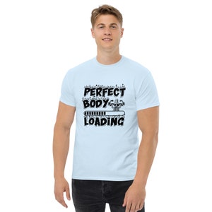 Männer klassisches T-Shirt Build your body T-Shirt, Unisex schweres Baumwoll-T-Shirt, Gewichtheben-T-Shirt, Bodybuilding-Shirt, T-Shirt-Geschenk, Gym Tee