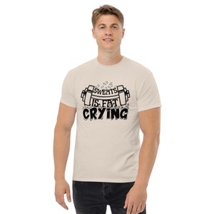Sweats Are Fat Crying Shirt, Funny Workout Diet Gym Fitness TShirt, Bodybuilding Shirt,  Gift for Weightlifter, Oversized Work Out Gym Shirt
