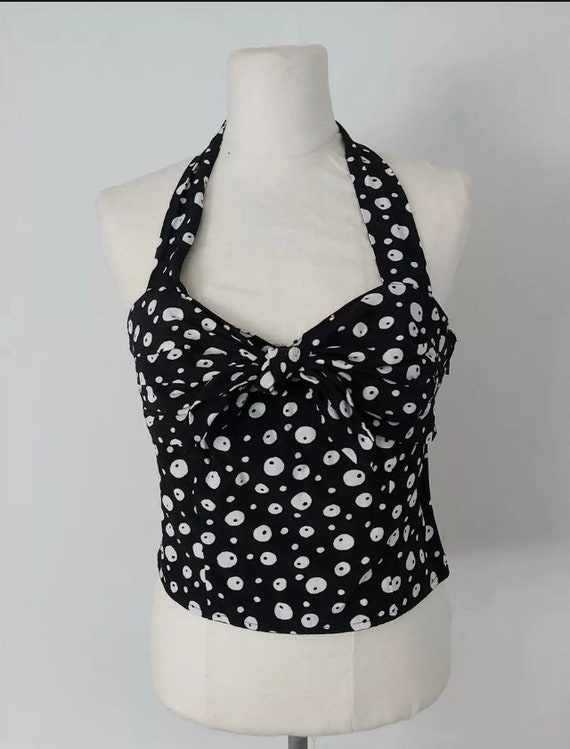 Vintage halter neck top / 80’s halter neck / 80’s… - image 1