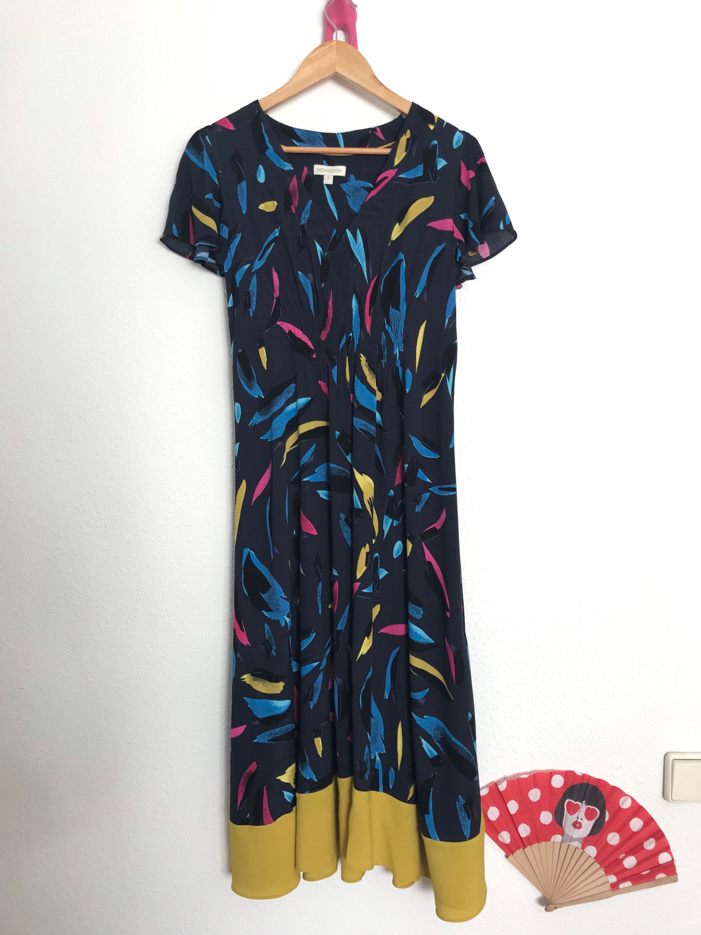 90s Monsoon Summer Dress / Vintage 