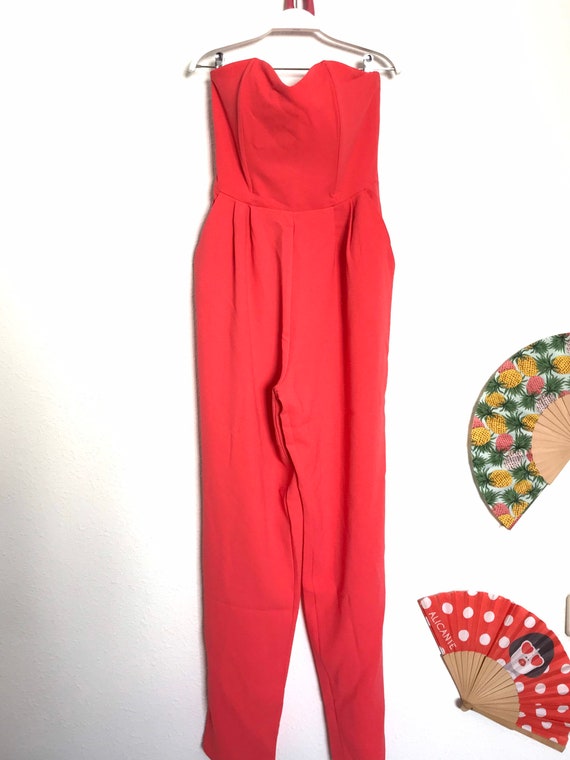 Vintage hot pink jumpsuit / 80s jumpsuit/ UK 8-10… - image 5
