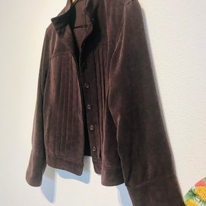 Vintage Brown Suit / 70s brown suit / womens corduroy suit / KALIKO Suit / size U.K. 14 / EU 42 image 2