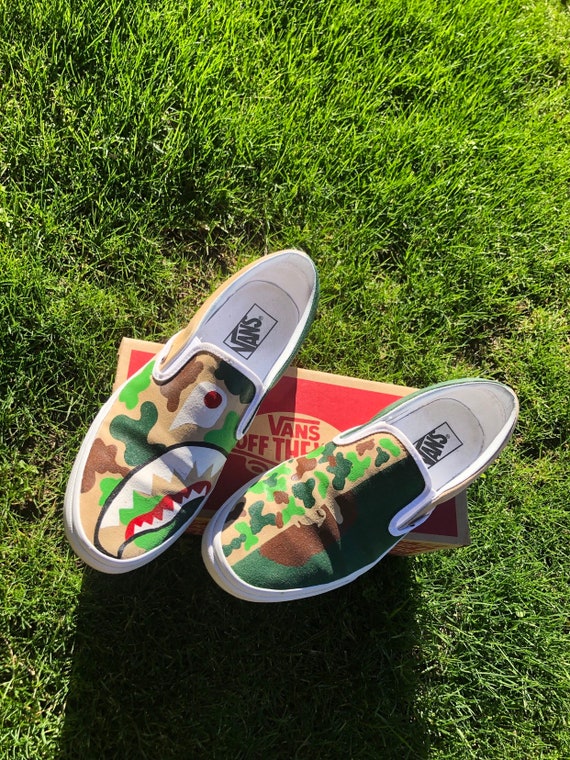 bape slip on vans