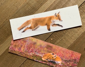 Bookmark 2-pack: Foxes