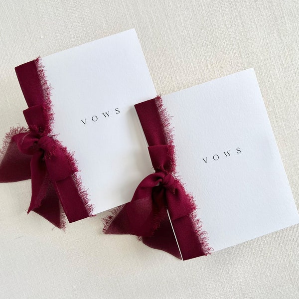 Wedding Vow Books Set of 2, Perfect for Ceremony Aesthetics, Flat Lays, Vow Renewals and Anniversaries