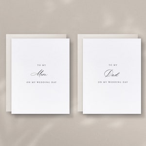 To My Mom and Dad On My Wedding Day, Family Cards