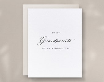 To My Grandparents On My Wedding Day, Family Cards