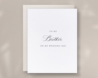 To My Brother On My Wedding Day, Family Cards