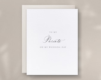 To My Parents On My Wedding Day, Family Cards