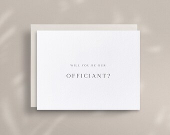 Will You Be Our Officiant, Proposal Card