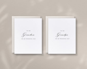 To My Grandma and Grandpa On My Wedding Day, Family Cards