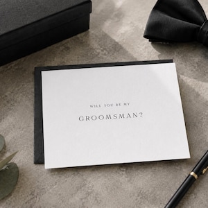Will You Be My Groomsman, Wedding Party Proposal Card