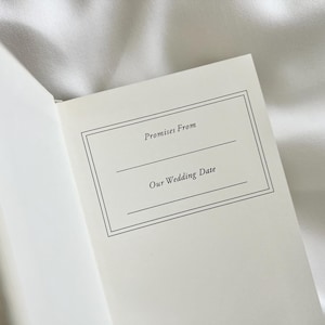 A Letter to My Husband and Wife | Modern Linen Wedding Vow Books image 3