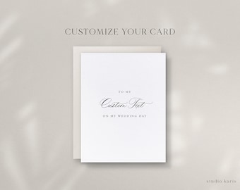Custom Wedding Day Card