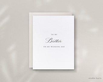 Brother Wedding Day Card