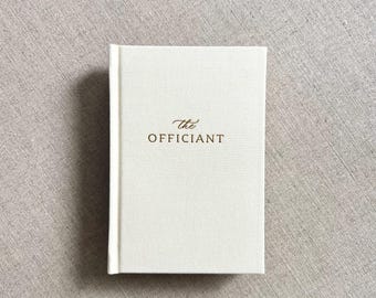 Wedding Officiant Book | Linen Ceremony Script Notebook