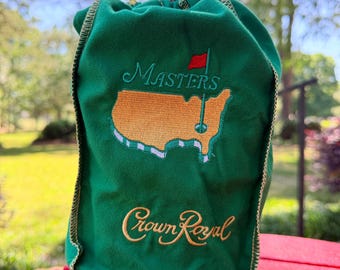 Bolso Crown Royal personalizado bordado inspirado en el Masters de golf, 1,75 L