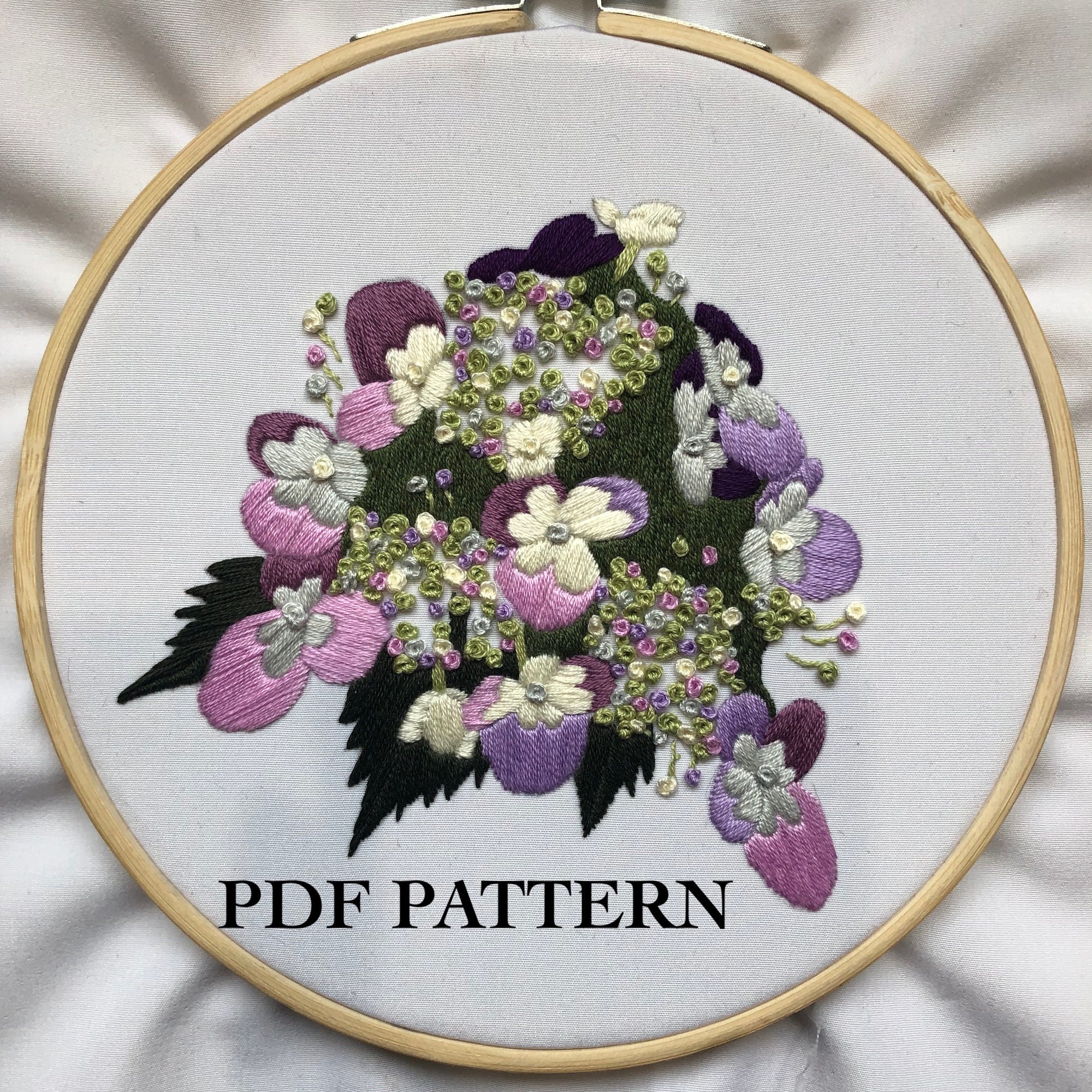 Hydrangea Embroidery Pattern - Etsy