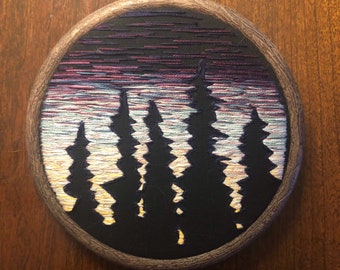 Sunset Embroidery Hoop