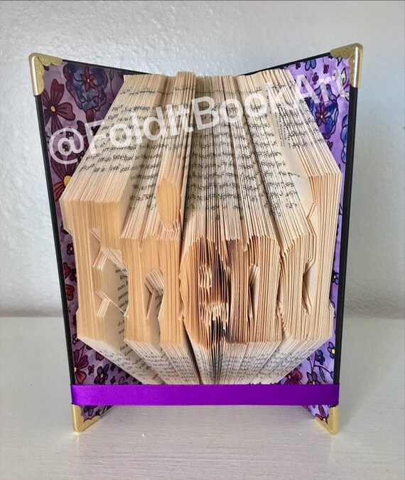Friend Folded Book Art Gift Friend Gift Book Lovers Gift Bestie Gift Best Friend Gift Book Sculpture Origami