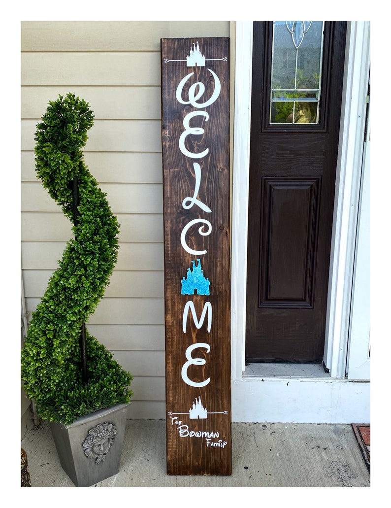 Interchangeable Mickey Heads Porch Sign White