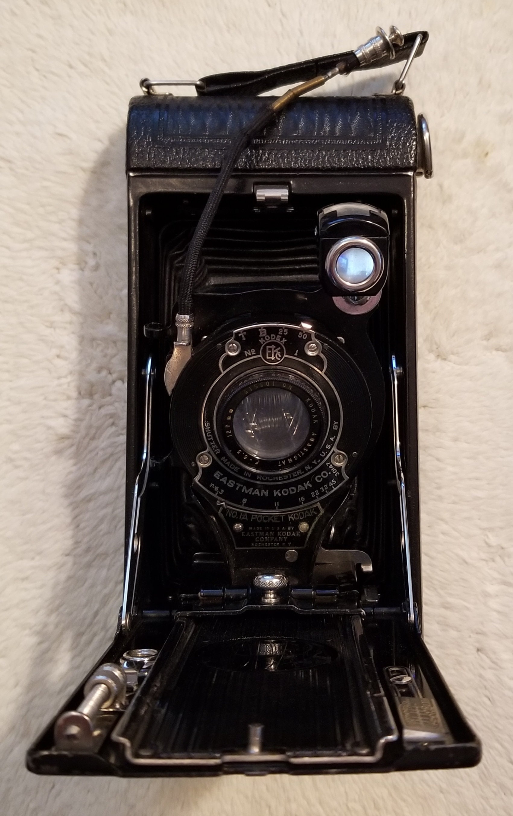 Vintage Folding Pocket Kodak Camera No. 1A Pocket Series II - Early 1900's