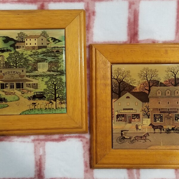 Framed Tile Art Etsy