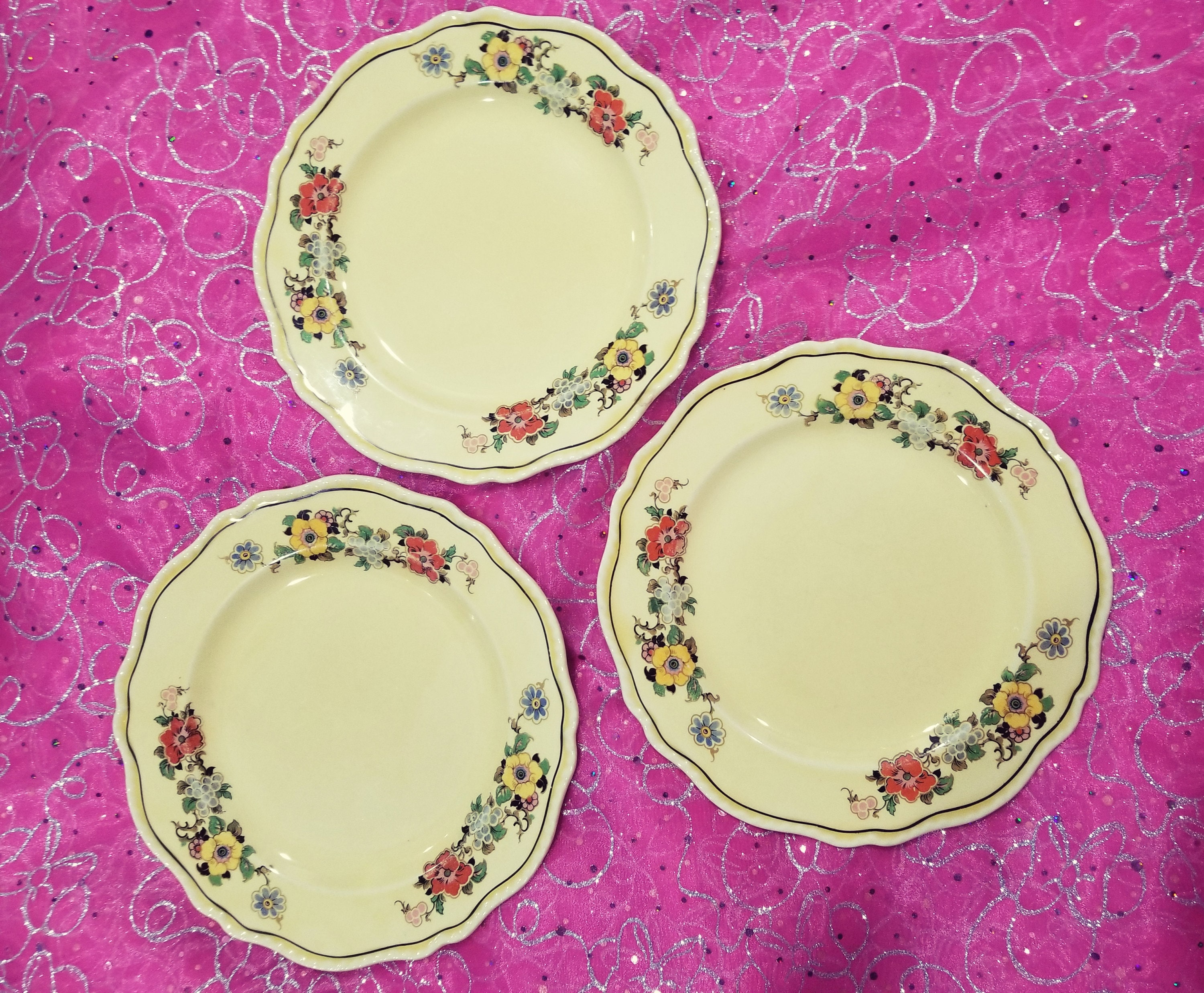 Steubenville Ivory Plates Etsy
