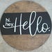 Hi Hey Hello Door Hanger | Hello Front Door Decor | Custom Door Sign ...