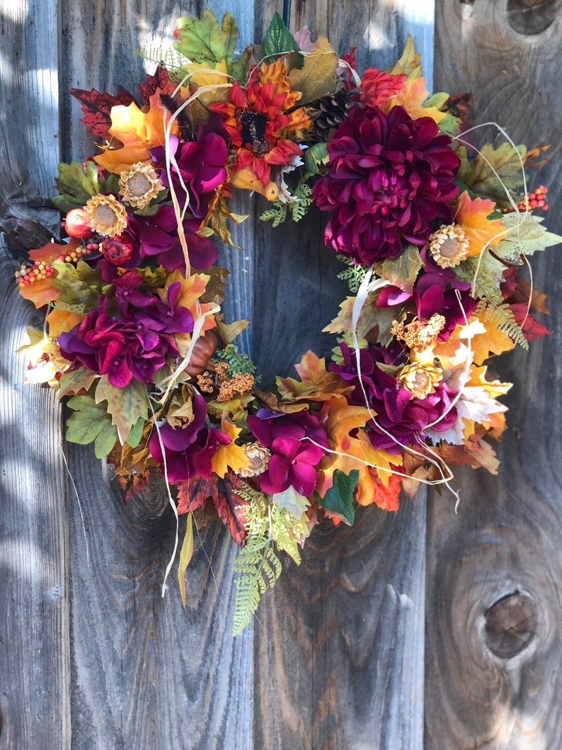 Burgundy wreath Etsy