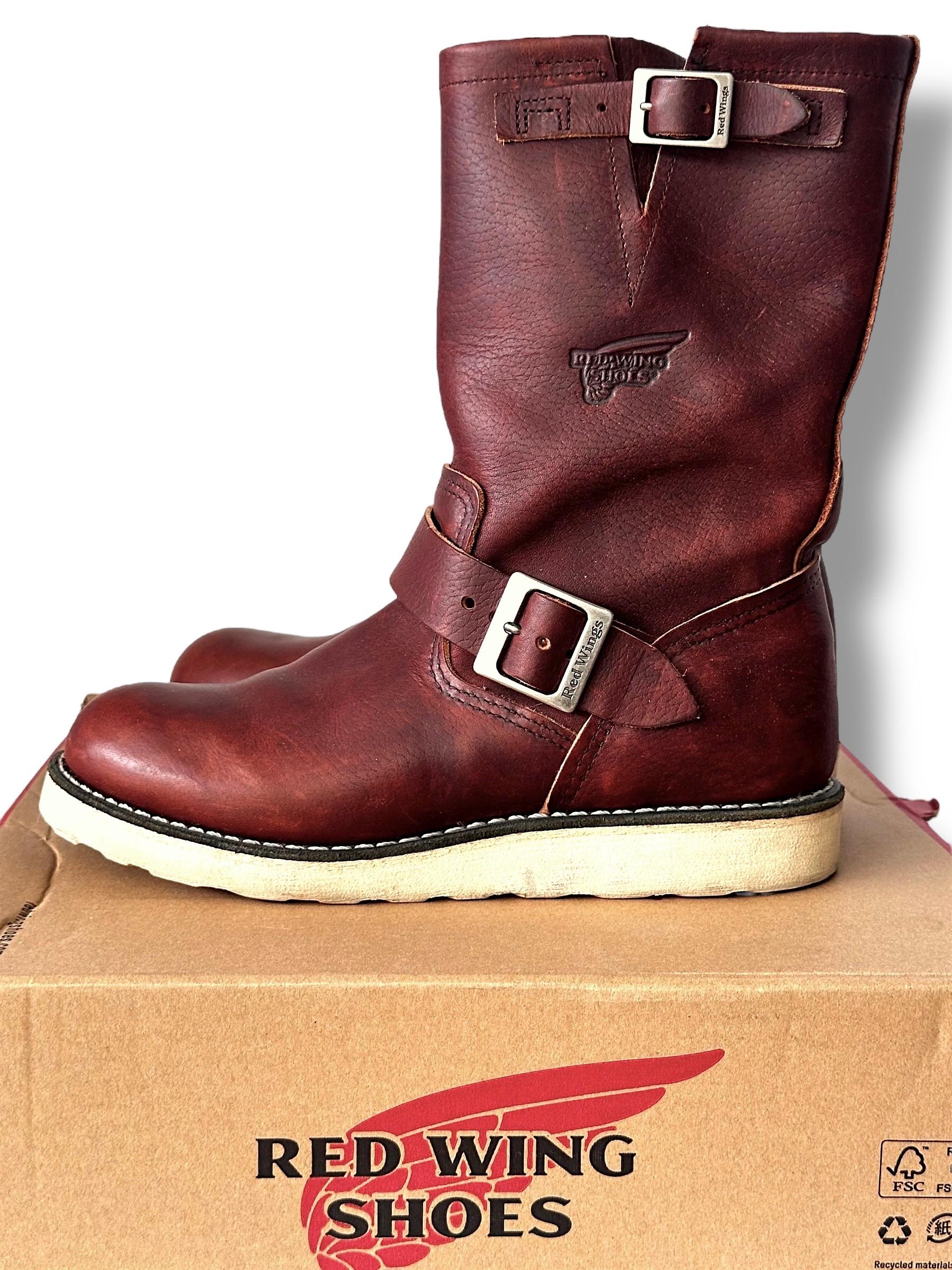 靴 REDWING / 70's 80's engineer boots Vintage Red Wing 2970 Engineer Boots: Briar Oil Slick