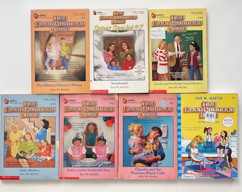 1980s The Babysitters Club and Little Sister Books and more by Ann Martin (Lot Of 7 ) vintage baby-sitters club books, no duplicates