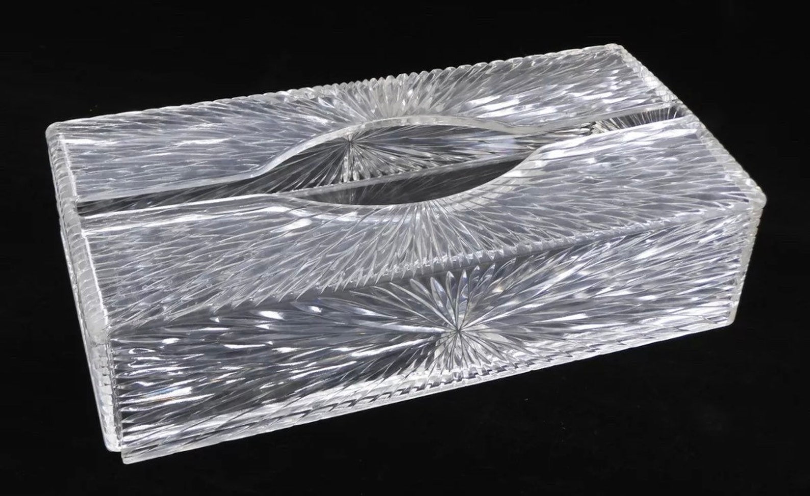 Lucite Kleenex Box Holder Vintage Celebrity Inc New York Etsy