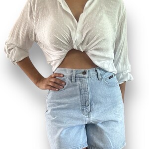 Wanduyini Baggy Jorts For Women Mid-Low Waisted Jean Short