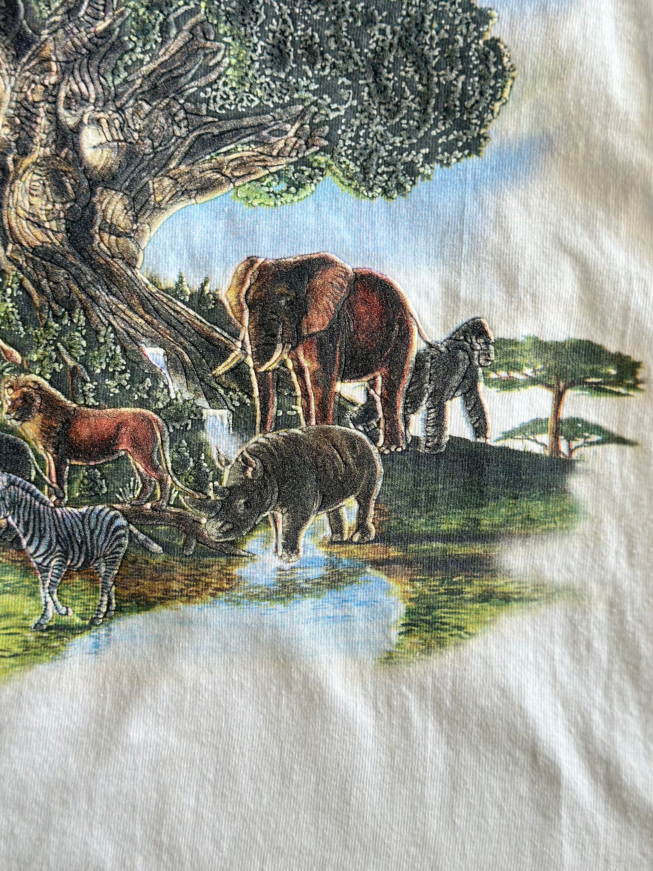 Vintage 90s Disney Animal Kingdom Lodge Shirt Size M