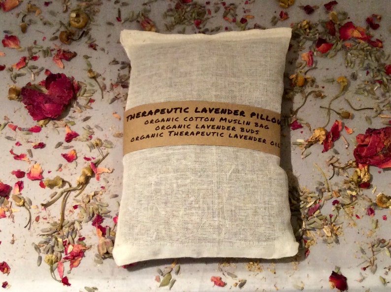 Lavender Pillow Sleep Sachet Organic Lavender Therapeutic Etsy