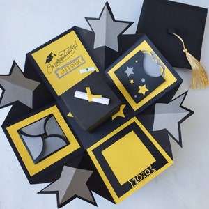 Boîte cadeau Graduation Explosion | Cadeau de fin d’études | Boîte à souvenirs de fin d’études | Boîte surprise de remise des diplômes