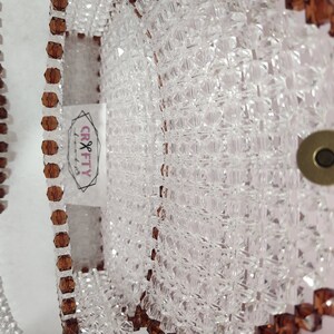 Bag Style Zoe Crystal Beaded Shoulder Purse Clear Handbag - Etsy