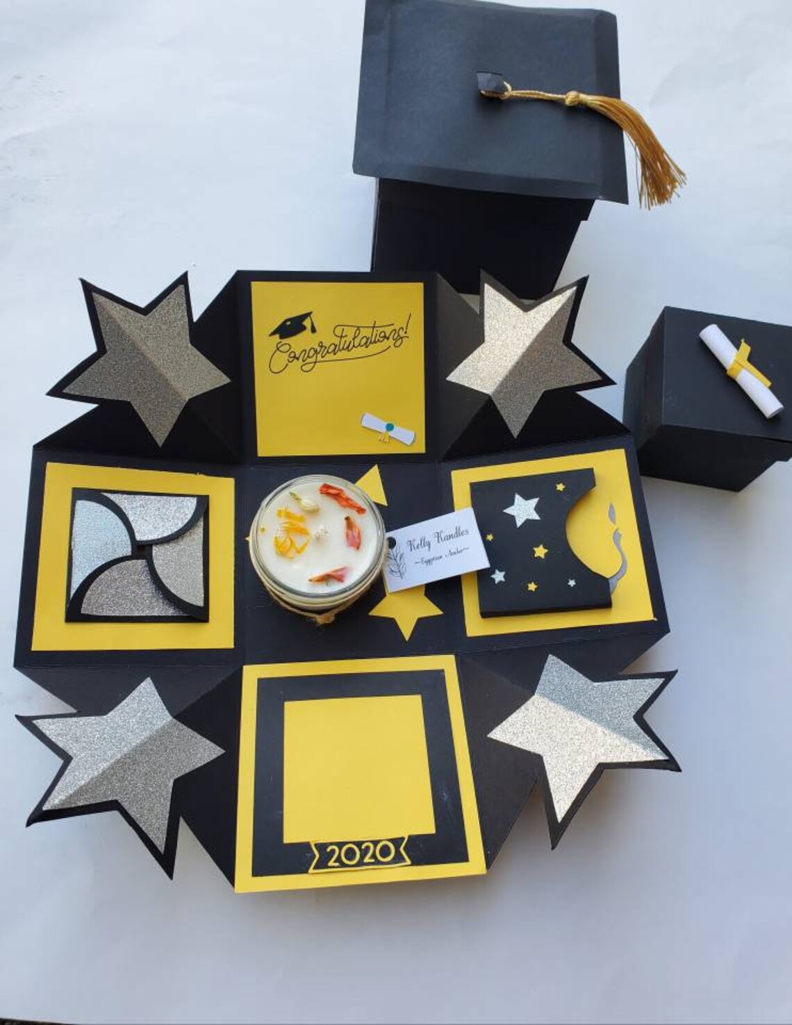 Graduation Explosion Gift Box Graduation Gift Graduation Etsy
