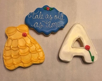 Beauty Beast Cookies Etsy Beauty Beast Cookies Etsy